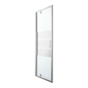 GoodHome Pivot Shower Door Beloya 80 cm, chrome/mirror glass