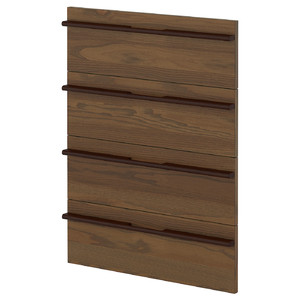 METOD 4 fronts for dishwasher, Stensta dark brown ash veneer, 60 cm