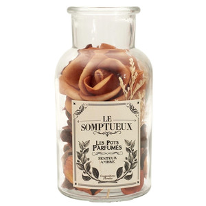 Scented Potpourri Jar 16cm, orange