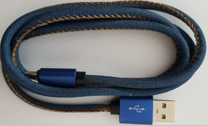Gembird USB Cable 8 pin premium, jeans, 2m