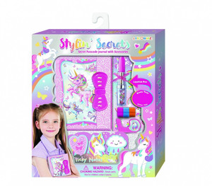 Pecoware Coded Diary with pen - Unicorn 6+