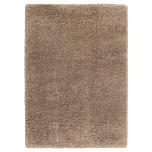 VOLLERSLEV Rug, high pile, beige, 160x230 cm