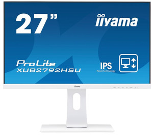 Iiyama 27" Monitor IPS FHD HDMI DP VGA SLIM USB 4m XUB2792HSU-W1