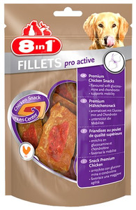 8in1 Fillets Pro Active Dog Snack for Healthy Joints 80g