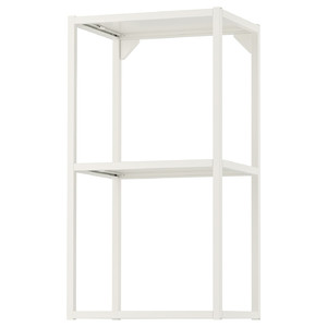 ENHET Wall fr w shelves, white, 40x30x75 cm