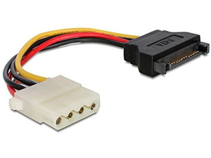 Gembird SATA Power Cable 15-pin Male to 4-pin Molex 15 cm