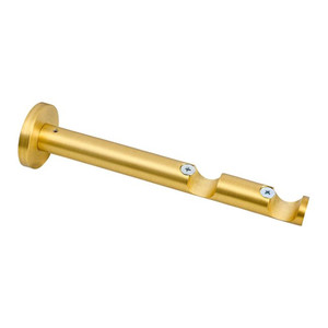 Double Curtain Pole Bracket 19 mm, brass