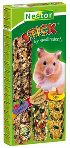 Nestor Sticks for Small Rodents - Currants, Biscuits & Eggs 3pcs