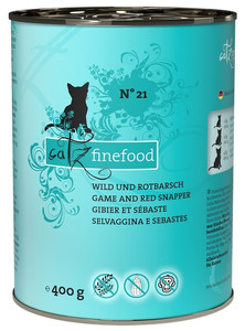 Catz Finefood Cat Food Wild Game & Red Snapper N.21 400g