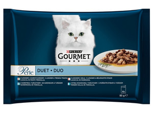 Gourmet Perle Duo Cat Food Fish 4x85g