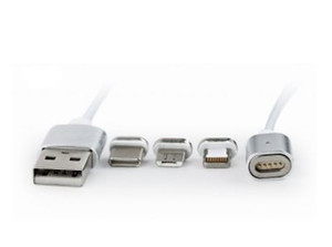Gembird USB Magnetic Cable 3 in 1 1m, silver