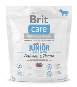 Brit Care Dog Food Grain Free Junior Large Salmon & Potato 1kg