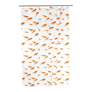 Shower Curtain GoodHome Nosara 180 x 200 cm, gold fish