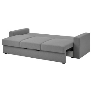 BÅRSLÖV 3-seat sofa-bed, Tibbleby beige/grey