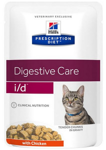 Hill's Prescription Diet i/d Feline with Chicken Digestive Care Cat Wet Food Pouch 85g