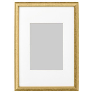 SILVERHÖJDEN Frame, gold-colour, 21x30 cm