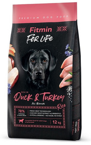 Fitmin Dog Dry Food For Life Duck & Turkey 12kg