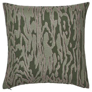 TANDMOTT Cushion cover, grey-green/pink, 50x50 cm