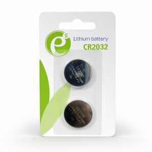 Gembird Button Cell Battery CR2032, 2-pack