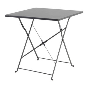 GoodHome Garden Table Saba 70 x 70 x 70 cm, anthracite