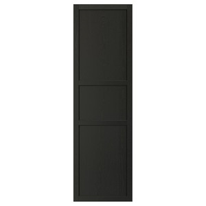LERHYTTAN Door, black stained, 60x200 cm