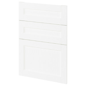 METOD 3 fronts for dishwasher, Enköping white/wood effect, 60 cm