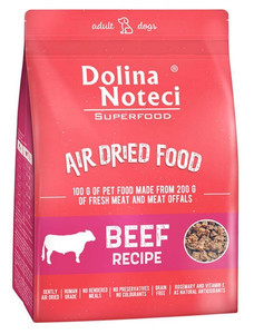 Dolina Noteci Superfood Air Dried Dry Dog Food Beef Recipe 1kg