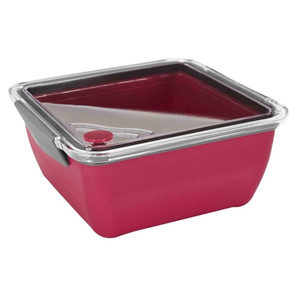 Lunch Box Divided with Fork 2.6l, pink
