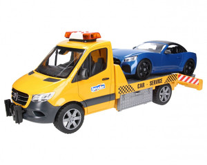 Bruder MB Sprinter Car Transporter & Roadster 3+