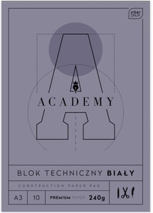 Academy Construction Paper Pad A3 10 Sheets 10pcs