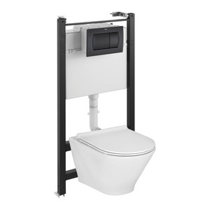 Roca WC Flush-mounted Set Heracles, black