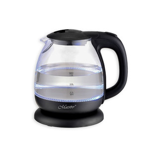 Feel Maestro 1.0L Glass Electric Kettle 1100W MR-055-BLACK