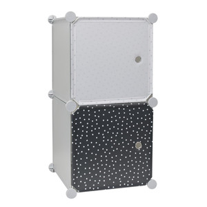 Modular Storage Solution for Children's Room Cubes 2, grey