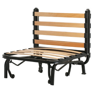 LYCKSELE Chair bed frame, black