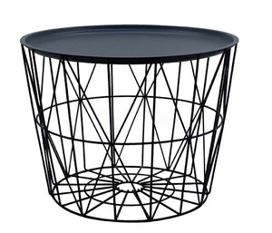 Tray Table Basket Avignon, dark grey