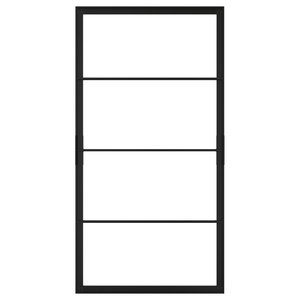 SKYTTA Sliding door frame, black, 102x196 cm