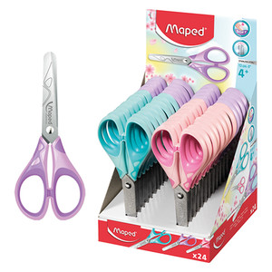 Maped School Scissors Essentials Pastel Soft 13cm 24pcs