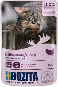 Bozita Cat Wet Food Turkey Chunks in Sauce 85g