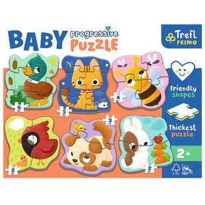 Trefl Primo Baby Progressive Puzzle Animals 2+