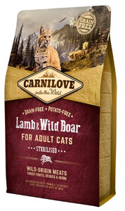 Carnilove Cat Food Lamb & Wild Boar Sterilised 2kg