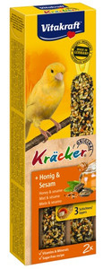 Vitakraft Kracker Seed Snack for Canary Honey & Sesame 60g 2-pack