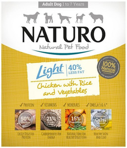 Naturo Adult Dog Wet Food Light Chicken with Rice and Vegetables 400g