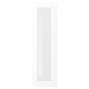 ENKÖPING Glass door, white wood effect, 30x100 cm