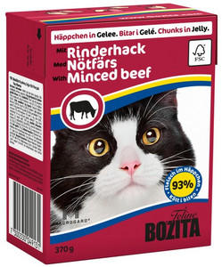 Bozita Feline Cat Food with Minced Beef 370g