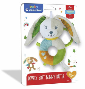 Clementoni Baby Lovely Soft Bunny Rattle 0+