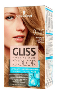 Gliss Color Care & Moisture Permanent Hair Colour No. 9-48 Nude Light Blonde