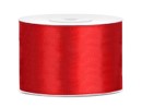 Satin Ribbon 25m 50mm, red