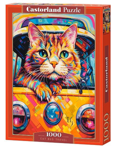 Castorland Jigsaw Puzzle Cat Bus Travel 1000pcs 9+