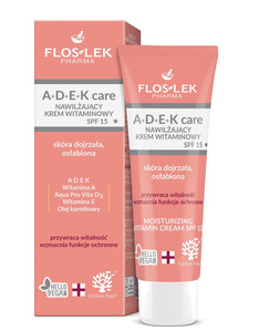 FLOS-LEK A+D+E+K care Moisturizing Vitamin Cream SPF15 Vegan 50ml