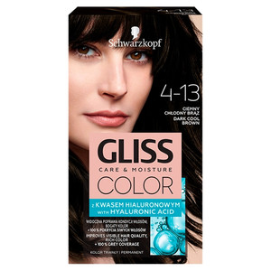 Schwarzkopf Gliss Color Permanent Hair Colour no. 4-13 Dark Cool Brown